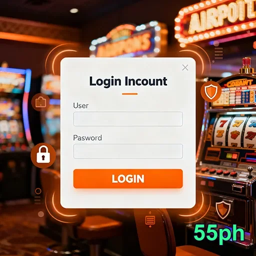 Mobile player enjoying secure casino games on 55ph
